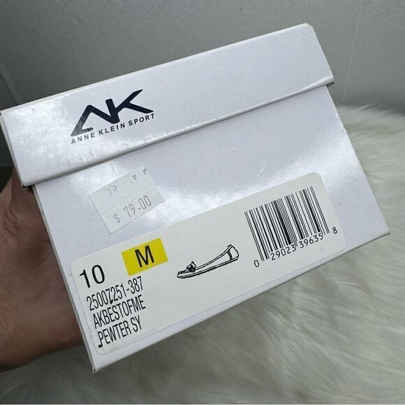 Anne Klein Sport Best of Me Pewter Slip On Flats 10 - Picture 8 of 8